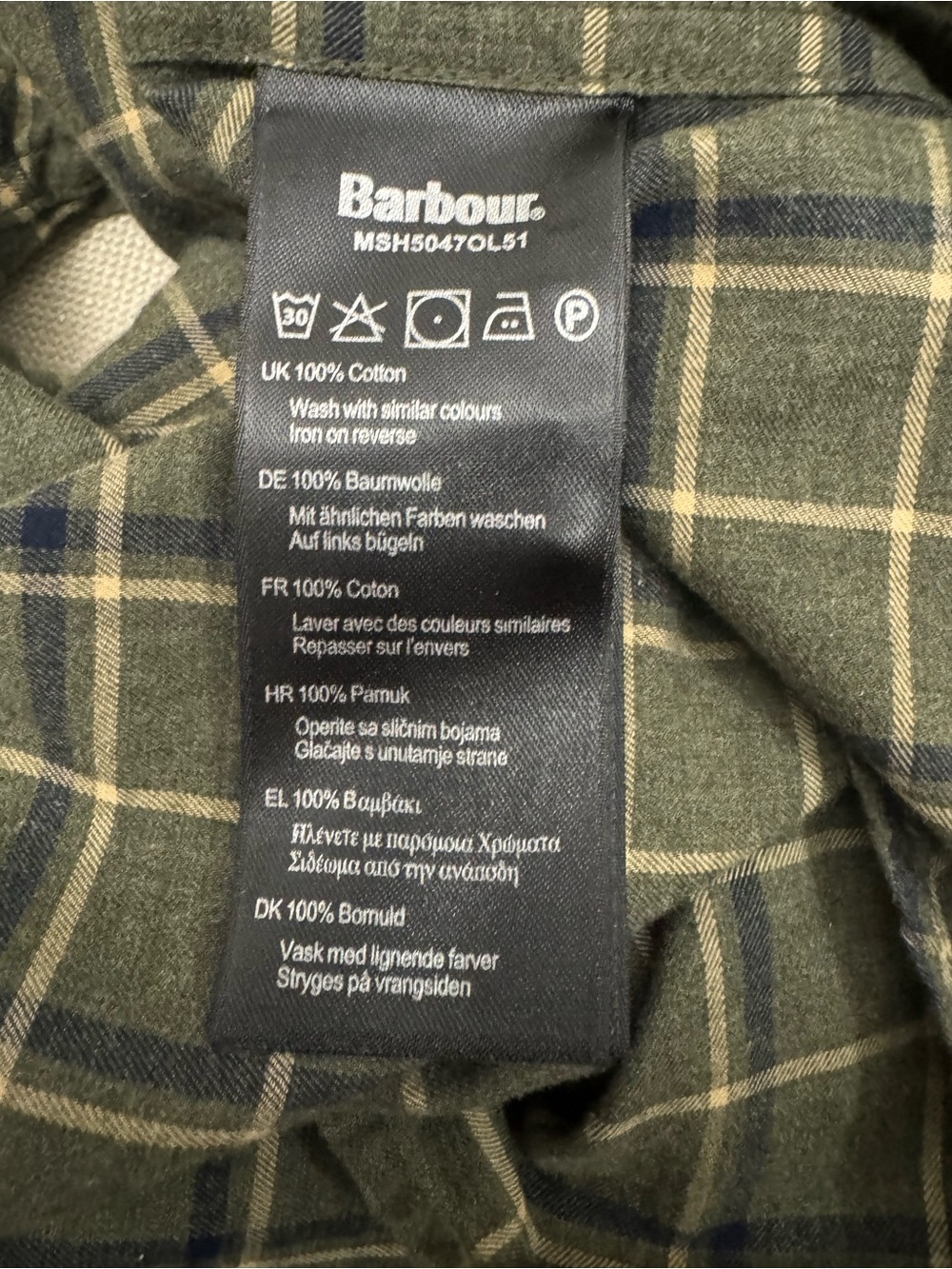 Barbour Men's Button Down Shirt Size Medium - Picture 5 of 6